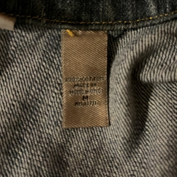 i. e. relaxed Zip Front Tailored Jean Jacket Blazer - Size Medium - Picture 8 of 9